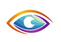 Eye clinic logo. Royalty Free Stock Photo