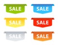 Sale tags in few colors.