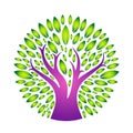 Color Tree Logo silhouette.