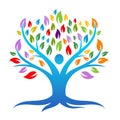 Color Tree Logo silhouette.