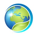 Green earth logo.