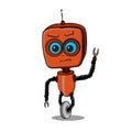 Stock Illustration Angry Robot