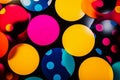 Polka Dots Explosion: A Vibrant Pop Art Creative Concept, Generative AI