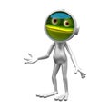 Stock Illustration Frog Astronaut