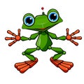 Stock Illustration Green Frog Robot Royalty Free Stock Photo