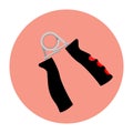 Stock illustration hand grip exerciser trainer icon Royalty Free Stock Photo