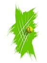 Stock Illustration Tennis Ball on Abstract Background