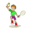 Stock Illustration Tennis Player