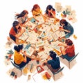 Collaborative Team Meeting - Stock Image Royalty Free Stock Photo