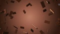 Chocolate bar explosion. Chocolate Day for Valentine\'s week.