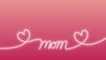 Happy Mother\'s Day wishes in the form of a mom\'s words drawn in line