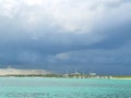Stock image of approaching storm in the carribean