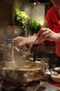 Stock image of Traditional oriental steamboat