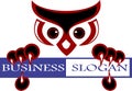 Stock logo head owl bird Royalty Free Stock Photo