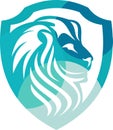 Stock logo lion protection colorful