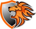 Stock logo lion on shield