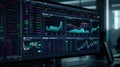 The stock market analysis.AI generated image Royalty Free Stock Photo