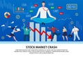 Stock Market Analytics, Forex Crash Text Poster