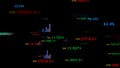 Stock market background. Data storm.