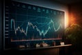 Stock market charts empower astute business decisions through visual trading insights