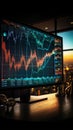 Stock market charts empower astute business decisions through visual trading insights