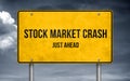 Stock Market Crash ahead Royalty Free Stock Photo