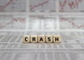 Stock market crash Royalty Free Stock Photo