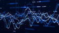 Stock market graph. Big data visualization. investment graph concept. 3d rendering Royalty Free Stock Photo
