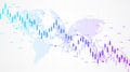 Stock market graph or forex trading chart for business and financial concepts. Stock market data. Bullish point, Trend Royalty Free Stock Photo