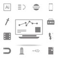 Stock Market Monitoring icon. web icons universal set for web and mobile