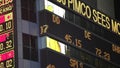 Stock Market Ticker in New York City NYC