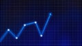 Stock market. Trading graph and chart in financial business Royalty Free Stock Photo