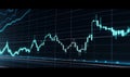 The stock market trading investment candlestick graph can be helpful predictor of market trends. Creating using generative AI