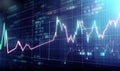 The stock market trading investment candlestick graph can be a helpful predictor of market trends