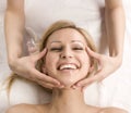 Stock photo attractive lady getting spa treatment