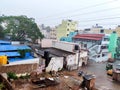 Stock photo of a Bangalore city raining heavily in the afternoon, cold and fresh climate