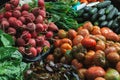 Stock photo of a bunch of assorted fresh vegetables