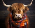This stock photo captures a delightful Highland Cow.