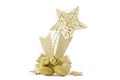 Stock Photo:Collection of golden Christmas baubles Royalty Free Stock Photo