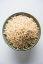 Cooked or steamed Brown basmati rice served in bowl Royalty Free Stock Photo