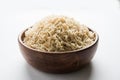 Cooked or steamed Brown basmati rice served in bowl Royalty Free Stock Photo
