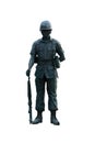 Stock Photo - cut out statue of soldier, can be used on any military theme Royalty Free Stock Photo