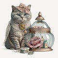 Cattitude is Everything Shabby Chic Accessories for Your Furry Friend - Generative AI