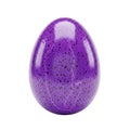 Purple speckled egg stock photo: easter egg, decorative egg, craft egg, purple egg, art on transparent background Royalty Free Stock Photo