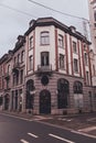 Classic Corner Building in Dinant, Belgium with Retail Storefront