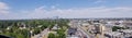 Stock photo features a stunning aerial view of the city of Calgary, Canada