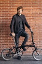 Man With Bike Portrait
