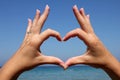 Heart made from hands Royalty Free Stock Photo