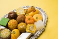 Indian sweets for diwali festival or wedding, selective focus Royalty Free Stock Photo