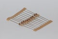 Stock Photo - 10k ohm resistors in line